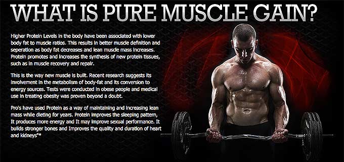 what is pure muscle gain