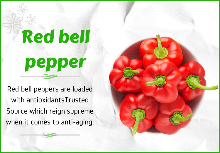 Red bell pepper for anti aging